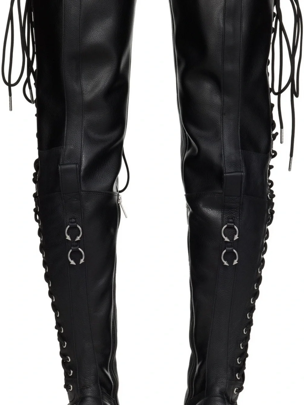 Dr Martens 28-EYE EXTREME MAX VIRGINIA LEATHER KNEE HIGH BOOTS